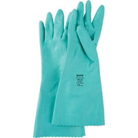 Gants &agrave; prise emboss&eacute;e &agrave; motif en Z StanSolv, Taille Petit/7, 14" lo, Nitrile, Doublure en Interlock, 11 mils PR Distribution