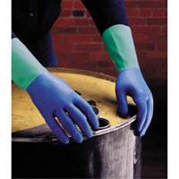 Gants Protector, Taille 6/Petit/6,5, 13" lo, Nitrile/Latex de caoutchouc, Doublure en Ouat&eacute;e, 28 mils PR Distribution
