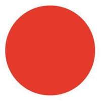 &eacute;tiquettes rondes inscriptibles, Cercle, 1,5" lo x 1,5" la, Rouge PR Distribution