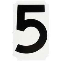 &eacute;tiquettes de lettres et chiffres gothiques individuels Quick-Align, 5, 4" h, Noir PR Distribution