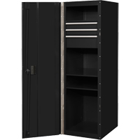 Armoire lat&eacute;rale s&eacute;rie RX, 3 tiroirs, 19" la x 25" p x 61" h, Noir PR Distribution