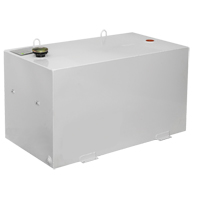 R&eacute;servoir de transfert pour carburant en acier, Acier, Capacit&eacute; 100 gal., Blanc PR Distribution
