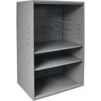 Abrasive Storage Cabinet with Pegboard, Steel, 19-7/8" x 14-1/4" x 32-3/4", Grey PR Distribution