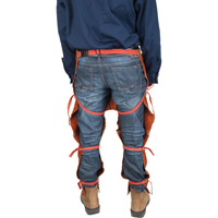 Tablier fendu aux jambes et jambi&egrave;res en cuir, 40" lo, Lava Brown PR Distribution