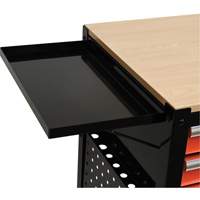 Chariot utilitaire, 4 tiroirs, Noir/Orange PR Distribution