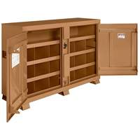 Armoire &agrave; bacs mod&egrave;le 129 avec cadenas, Acier, 48 pi³, Havane PR Distribution