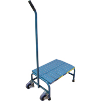 Escabeaux roulants Tilt-N-Roll, 1 marche(s), 16" l x 29" la x 12" h, Capacit&eacute; 300 lb PR Distribution