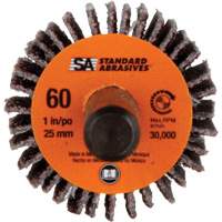 Meule &agrave; lamelles Standard Abrasives, Oxyde d'aluminium, Grain 60, 1" x 1" x 1/4" PR Distribution