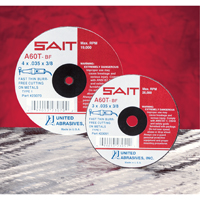 Meule &agrave; tronçonner, 5" x 0,045", Arbre de 7/8", Type 27, Oxyde d'aluminium/C&eacute;ramique, 12 200 Tr/min PR Distribution