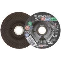 FLEXCUT Grinding Wheel, 4-1/2", 36 Grit, Aluminum Oxide, 7/8", 13300 RPM, Type 29 PR Distribution