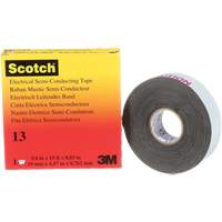 Ruban isolant semi-conducteur Scotch, 19 mm (3/4") x 4,6 m (15'), Noir, 30 mils PR Distribution