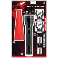 Ensemble de lampes de poche de s&eacute;curit&eacute;, DEL, 487 lumens, Piles D PR Distribution